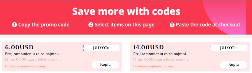 kupony aliexpress lipiec 2023