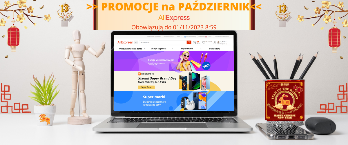 Promocje AliExpress PAŹDZIERNIK 2023