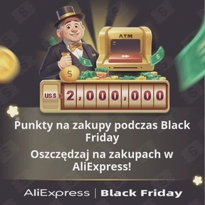 【Aliexpress】Zdobadź część z puli 2 000 000 USD w punktach na zakupy i oszczędzaj na wszelkich zakupach w Aliexpress 
