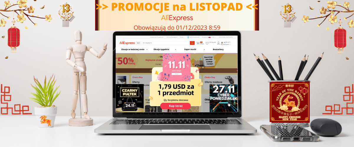 Promocje AliExpress LISTOPAD 2023
