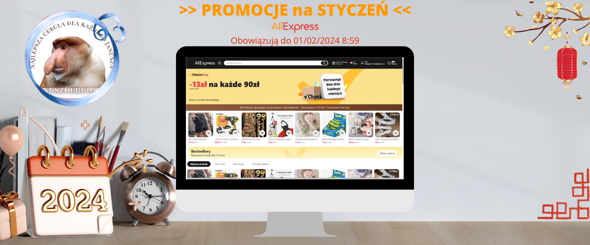 Promocje AliExpress STYCZEŃ 2024
