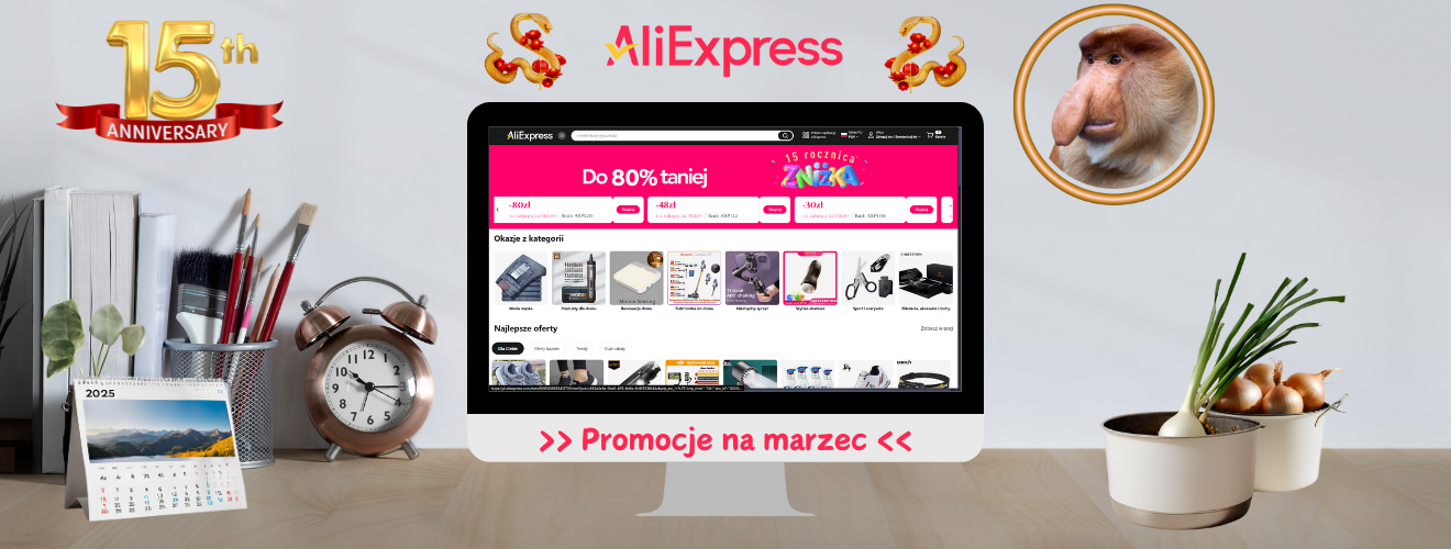 AliExpress 2025 - Promocje na marzec