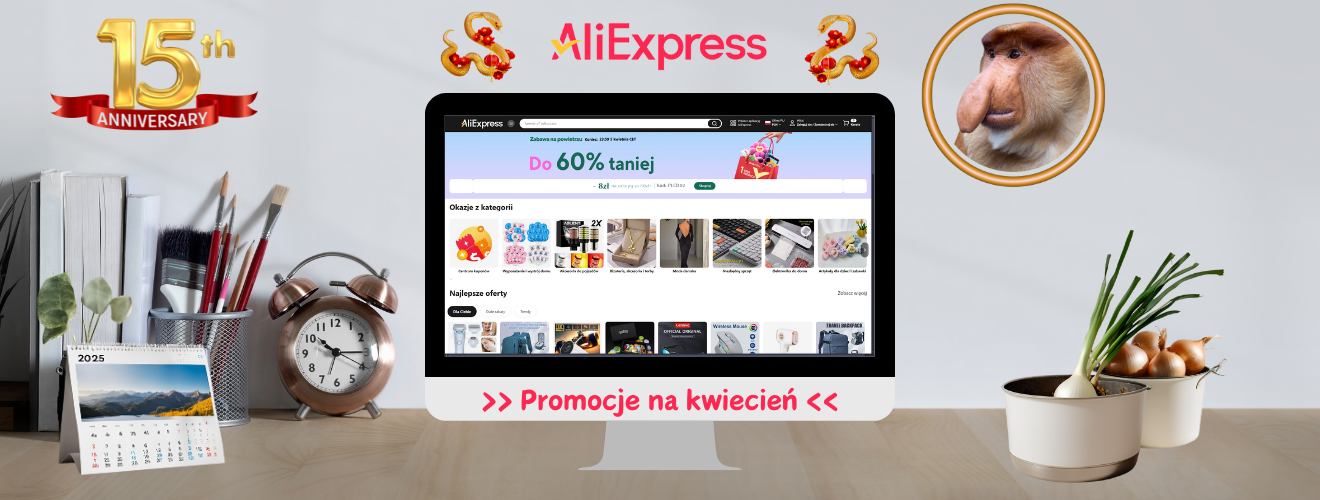 AliExpress 2025 - Promocje na kwiecień