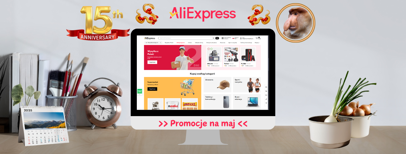 AliExpress 2025 - Promocje na maj