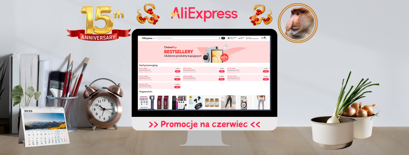 AliExpress 2025 - Promocje na czerwiec