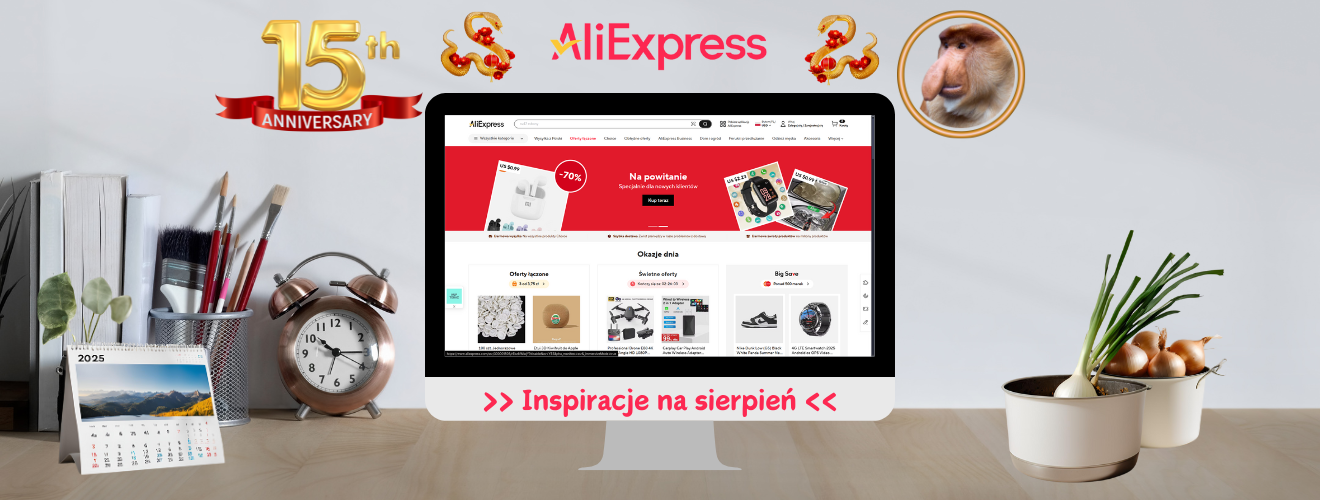 AliExpress 2025 - Inspiracje na sierpień