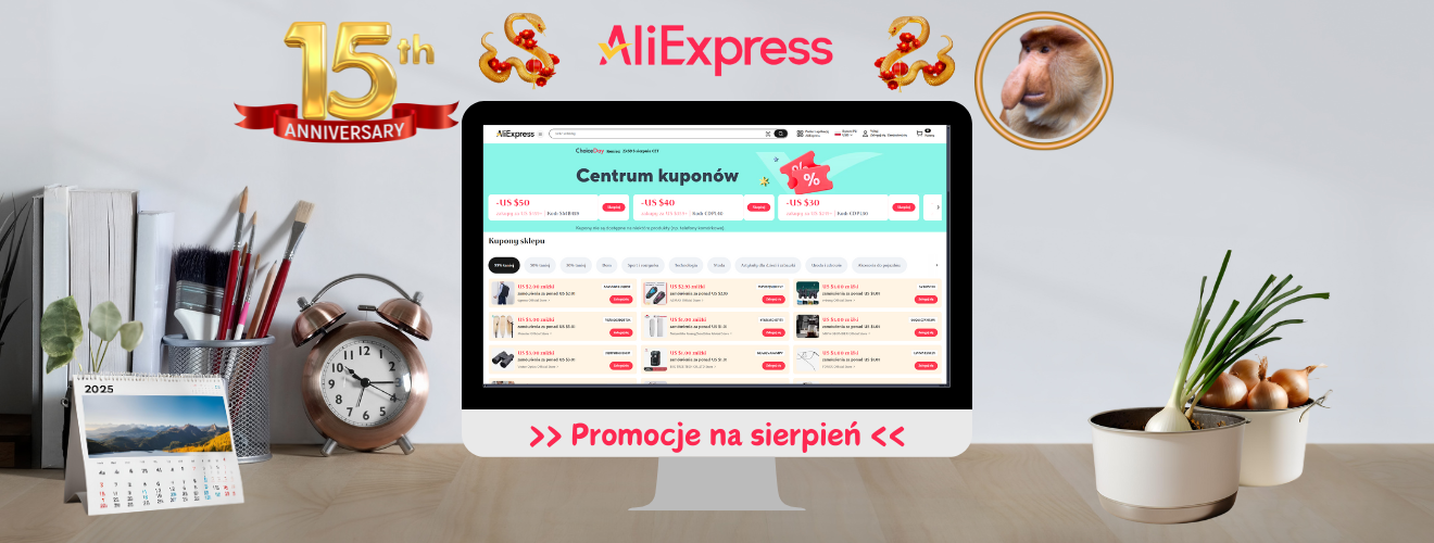 AliExpress 2025 - Promocje na sierpień